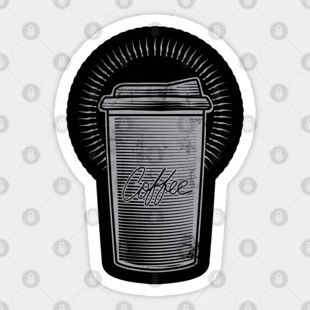 CUP OF COFFEE Sticker by TheAwesomeShop